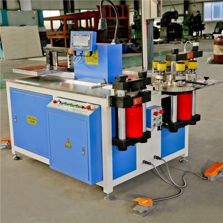 Hydraulic Electric Powered 3-hauv-1 Busbar Processing Tshuab
